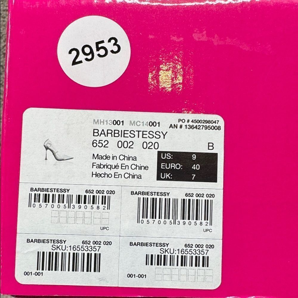 Barbie x ALDO Barbiestessy Collection Pink Translucent Pointed Toe Pumps 9 NEW - Picture 12 of 16